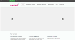 Desktop Screenshot of elementmarketing.co.uk
