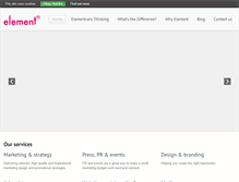 Tablet Screenshot of elementmarketing.co.uk